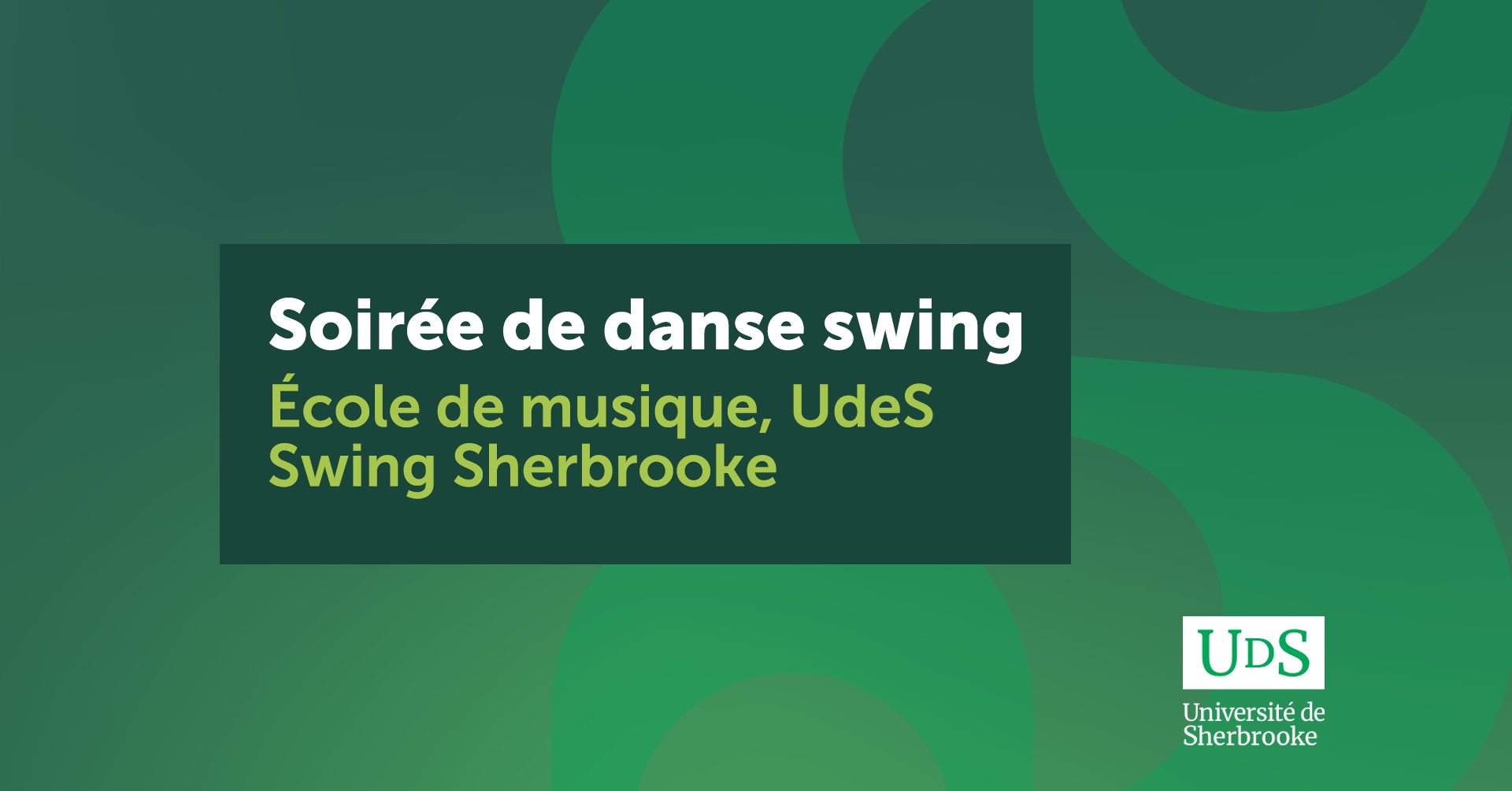 Soirée de danse swing! Party de mi-session à l’École de musique