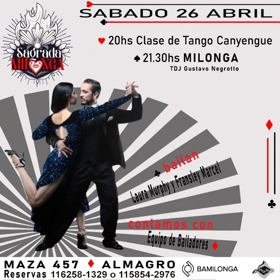 Sagrada Milonga 26 de abril
