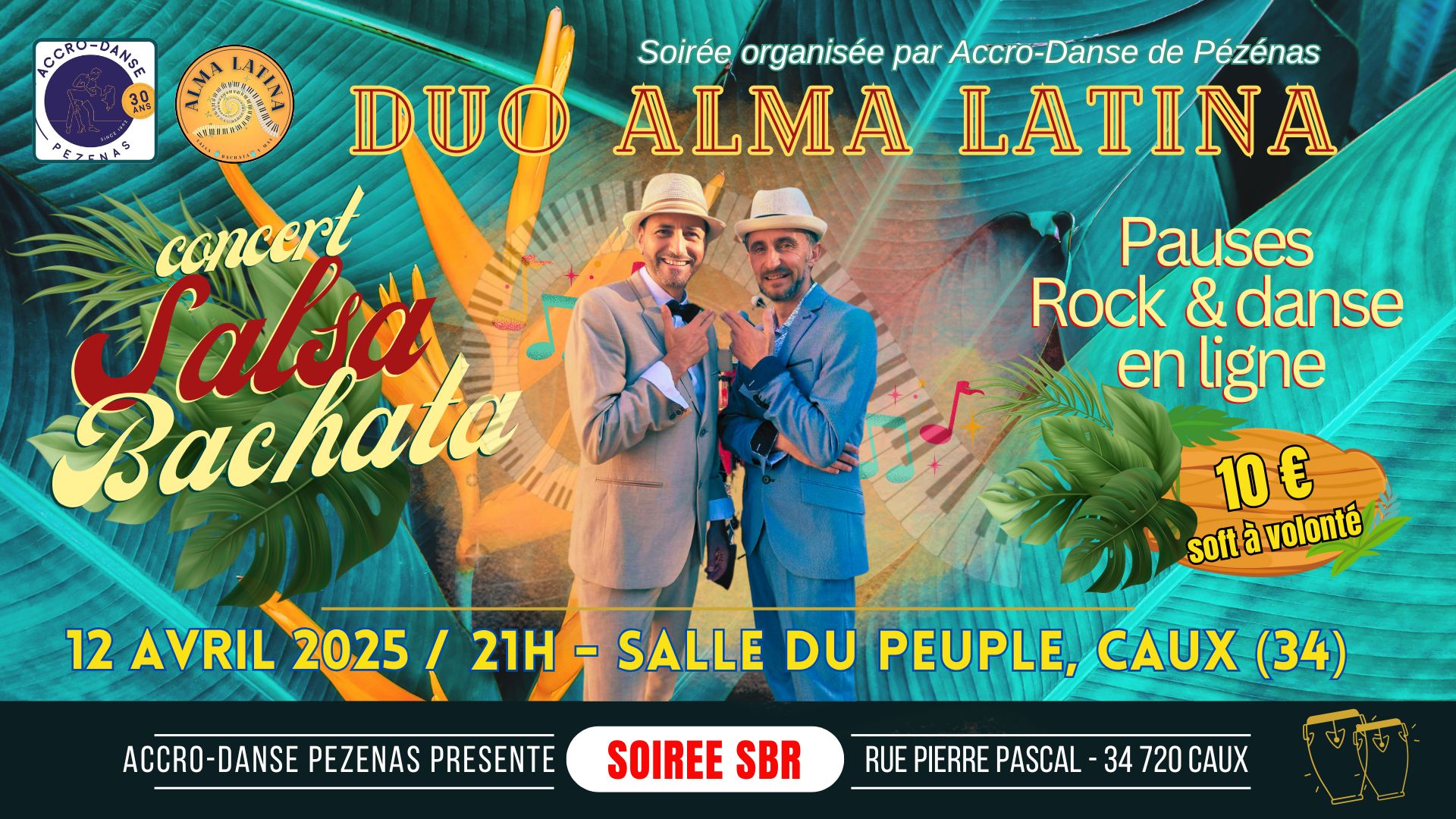 Soirée SBR Accro-Danse - Salsa son y bachata avec Alma Latina Caux (34)
