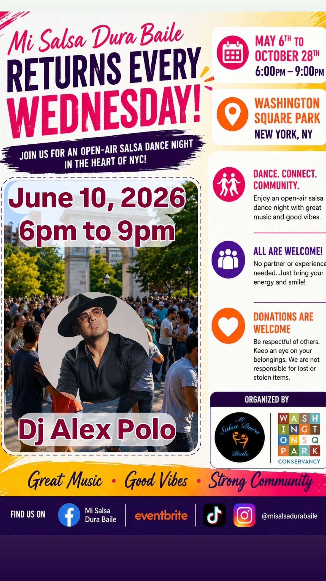 Mi Salsa Dura Baile in the park!