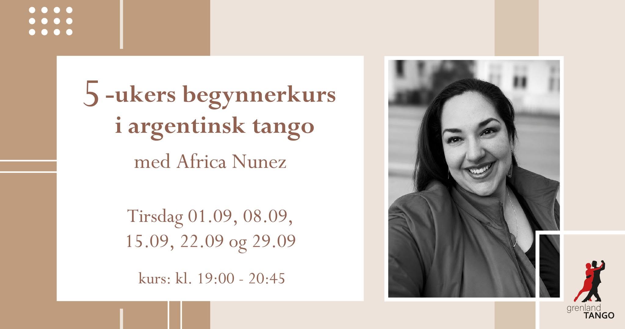 5-ukers nybegynnerkurs i argentinsk tango med Africa Nunez