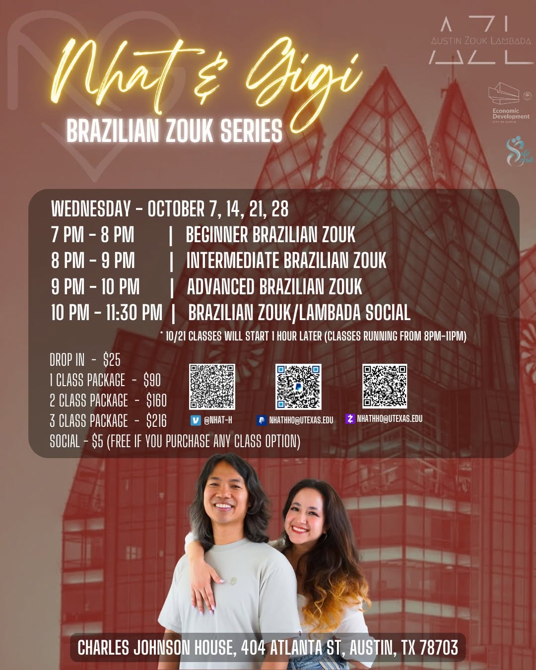Brazilian Zouk Wednesdays w Nhat & Gigi