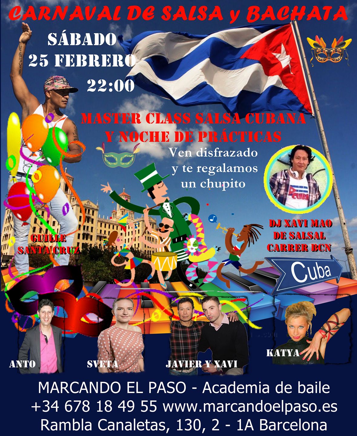 Carnaval de Salsa y Bachata en Barcelona