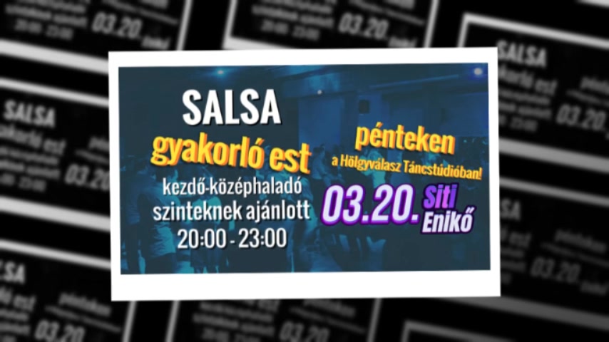 Salsa KEZDŐ-KÖZÉPHALADÓ gyakorló est Pénteken (Márc. 20.)