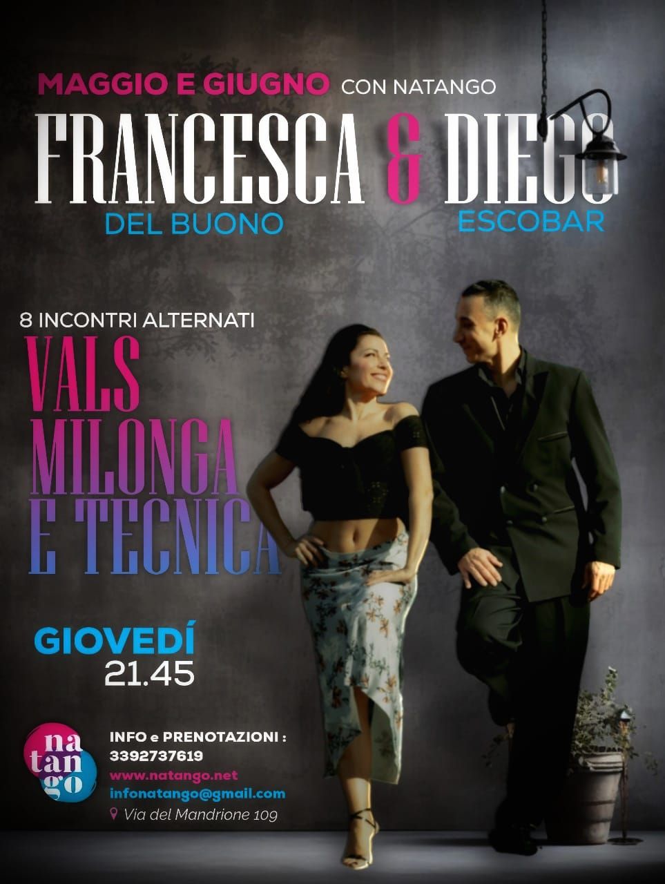 Milonga Vals Tecnica lez speciali Maggio Giugno