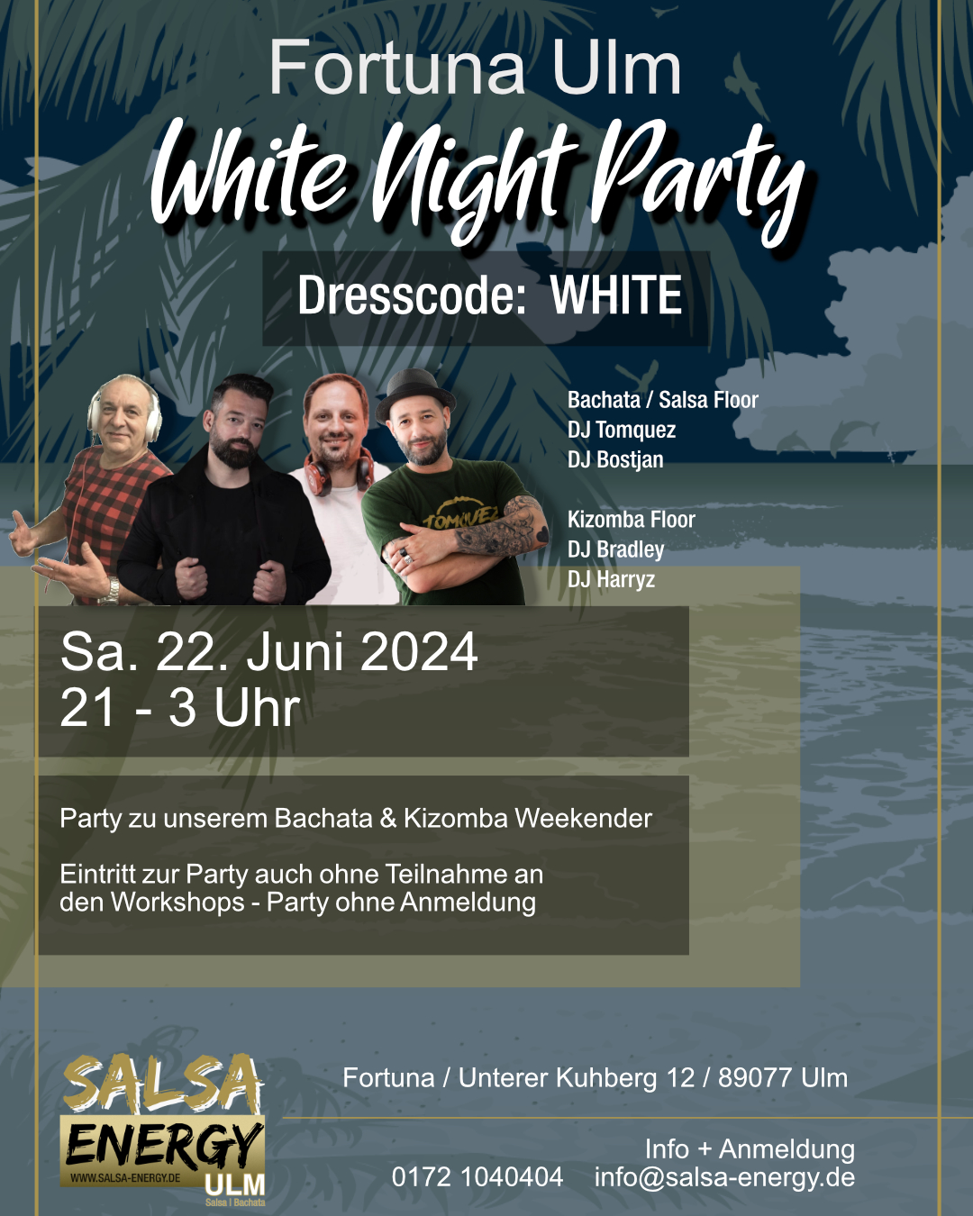 Danza Fortuna Ulm - White Night Party ! 2 FLOORS - Bachata Kizomba Salsa