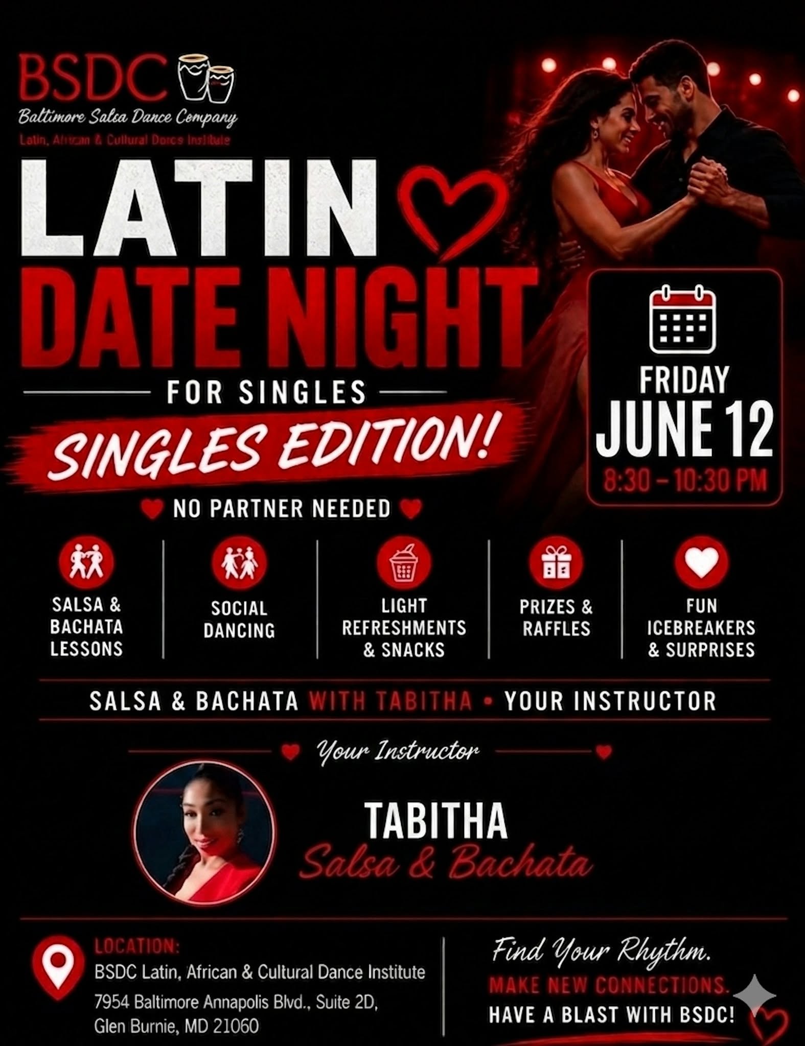 BSDC 2nd Fridays Latin Date Night- Singles Edition!