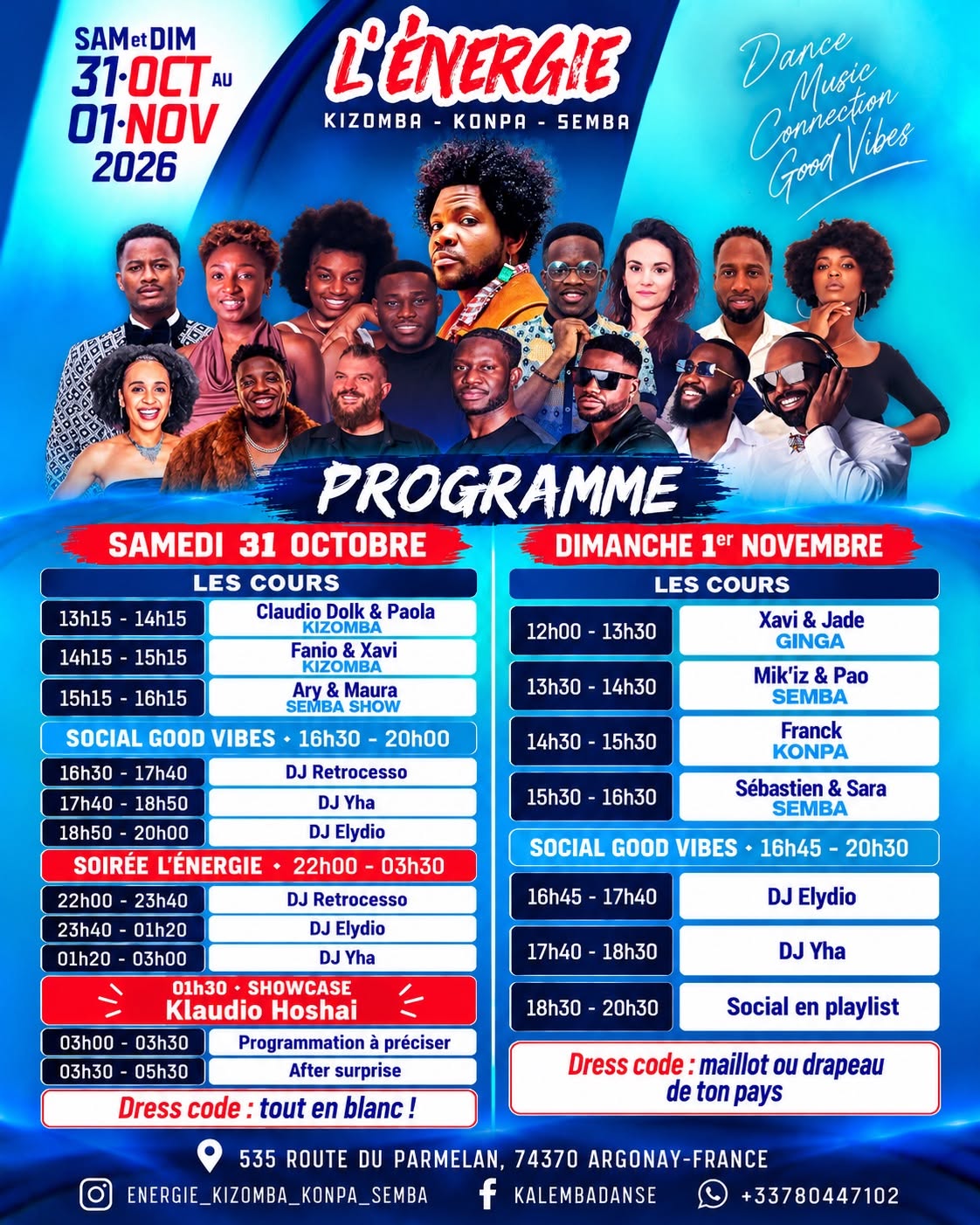 L'Energie Weekender - 100 % Kizomba Konpa Semba Annecy