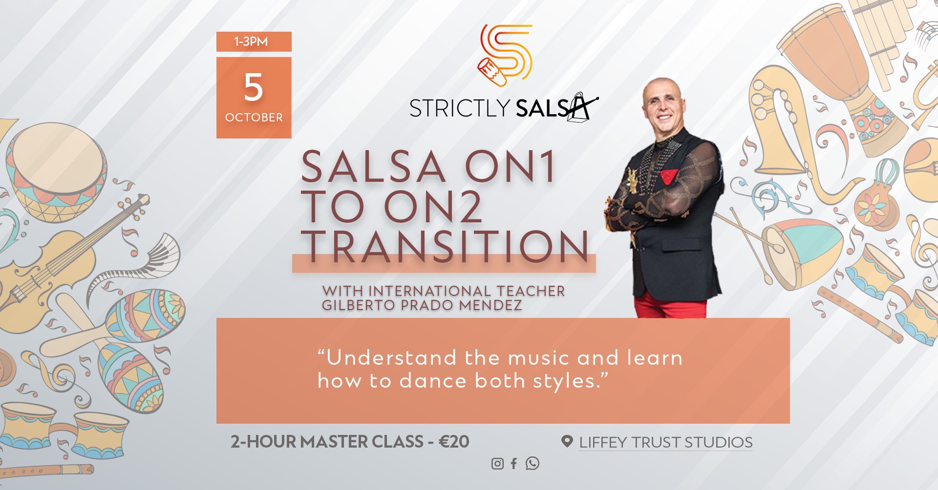 Salsa On1 to On2 Transition Workshop with Gilberto Prado Mendez