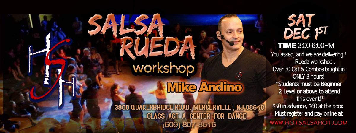 Salsa rueda workshop with Mike Andino
