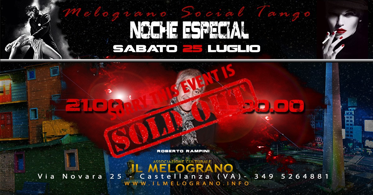 Sabato 25 Luglio 2020 MelogranoSocialTango Noche Especial