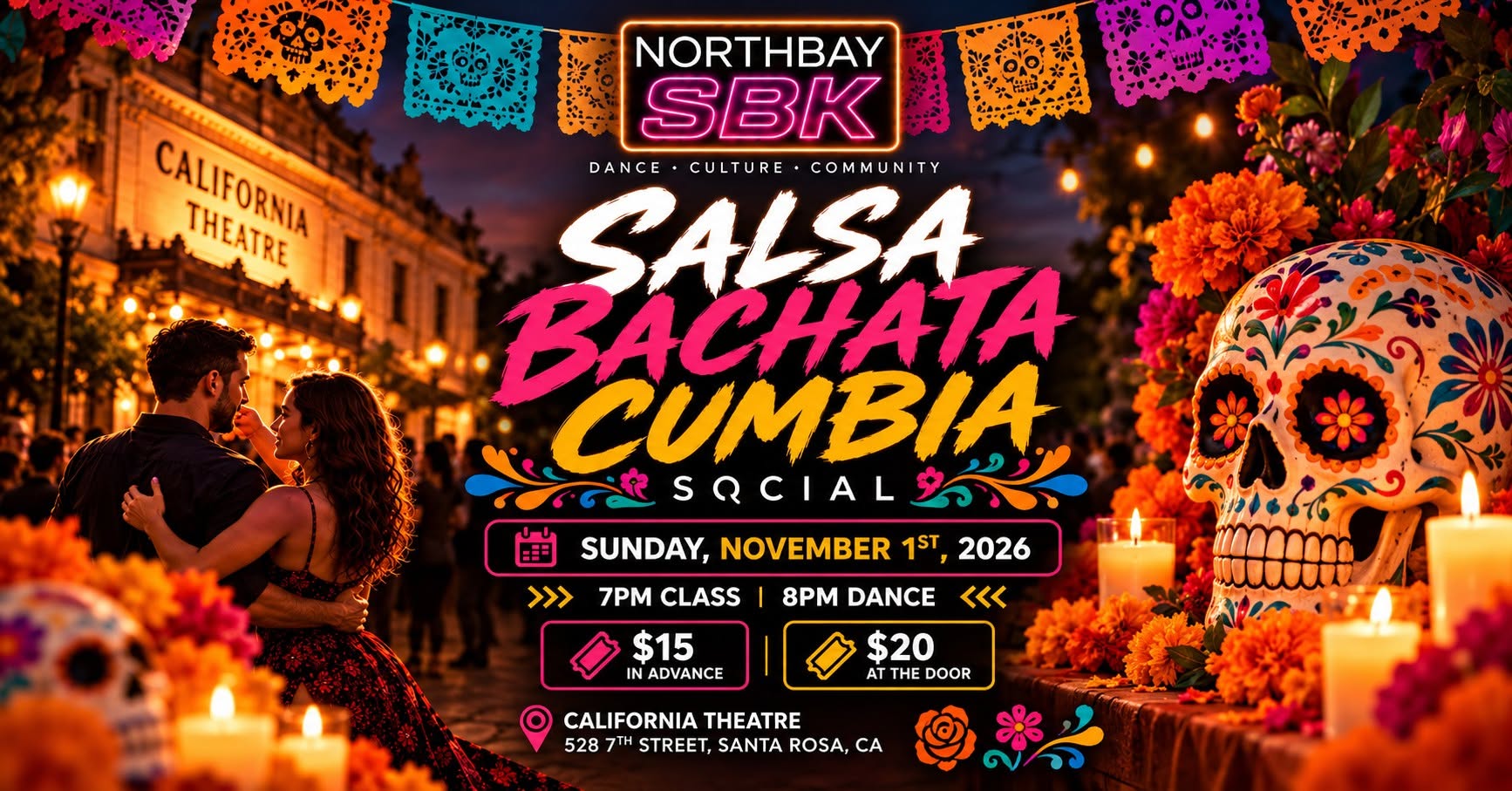 North Bay SBK Salsa Social at the California Theatre