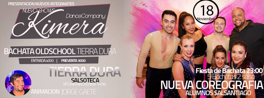 Bachata Oldschool Y Re-estreno Kimera y Show alumnos salsantiago