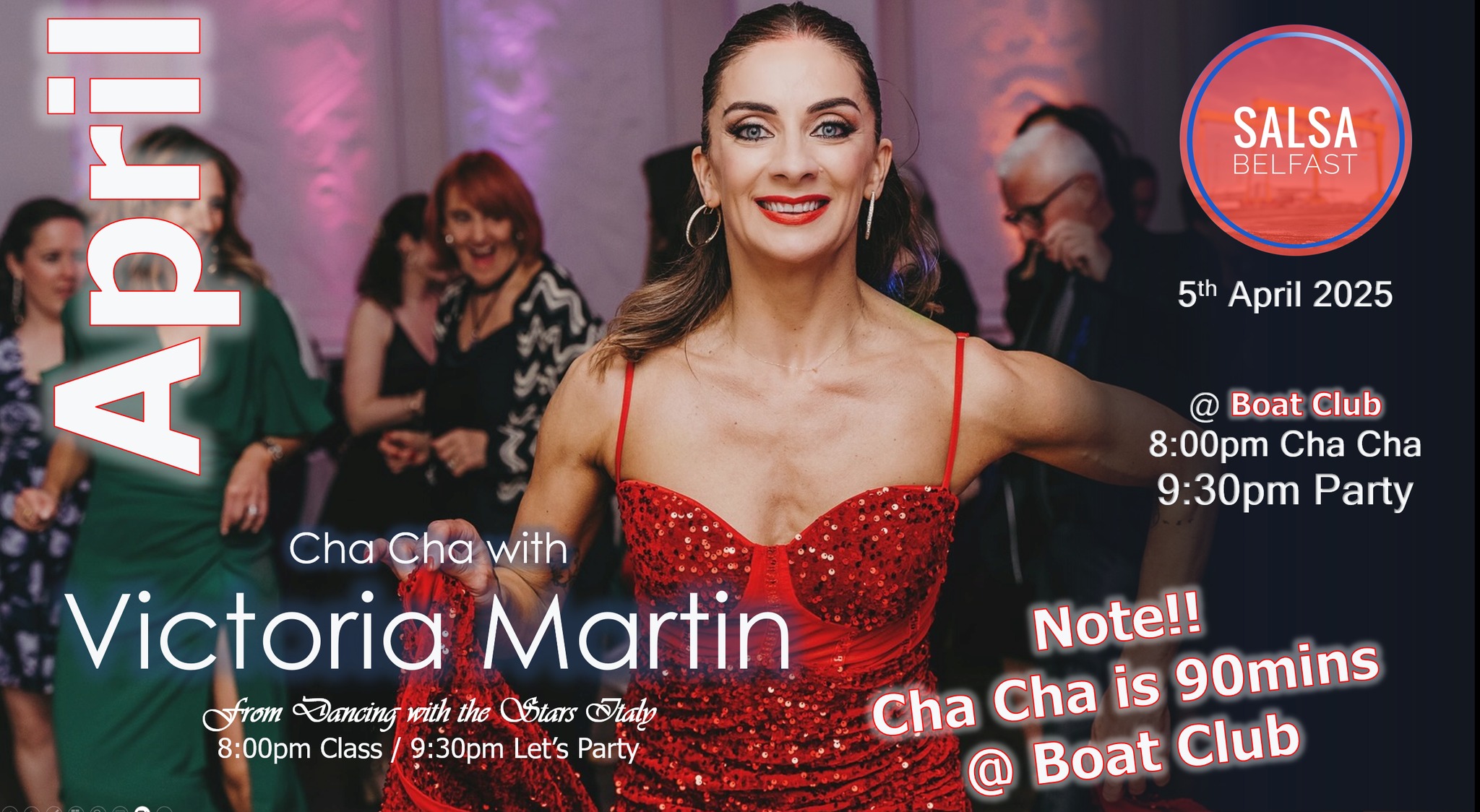 Not-Windsor (Boat Club) Salsa & Kizomba Party (April 2025) ft Victoria Martin