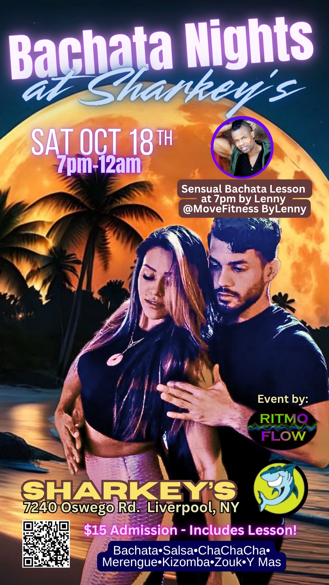 Bachata Nights at Sharkey’s!!