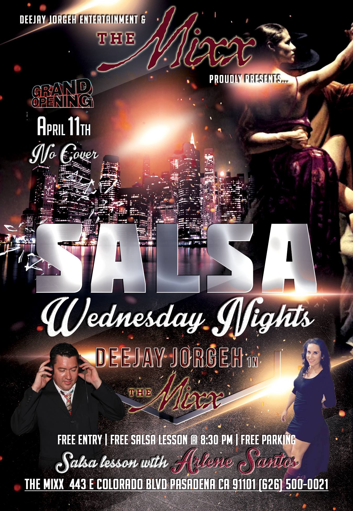 Salsa wednesdays with dj jorgeh in the mixx!