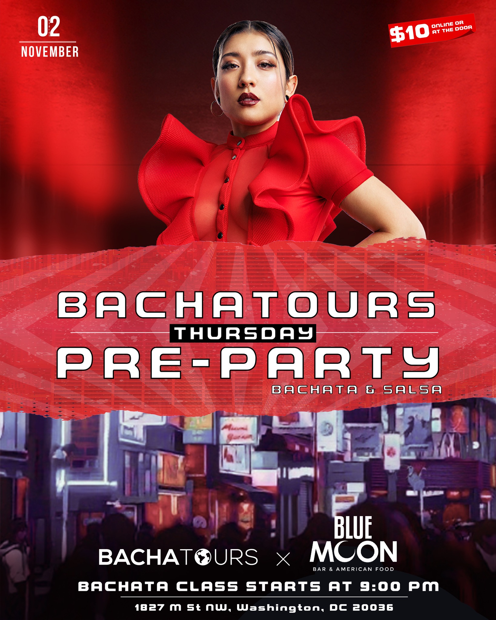 Bachatours Preparty @ BLUE MOON DC