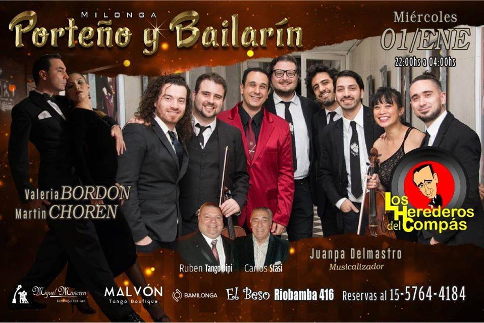1 de ENERO en Porteño y Bailarin, Los Herederos del Compás