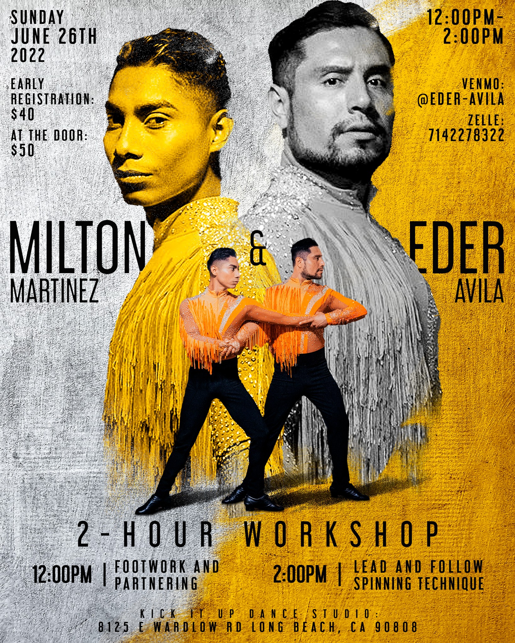 2-HOUR WORKSHOP WITH EDER & MILTON
