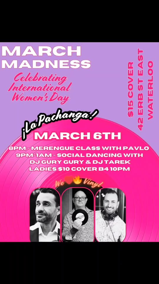 📆 Friday March 6th ¡La Pachanga! March Madness!