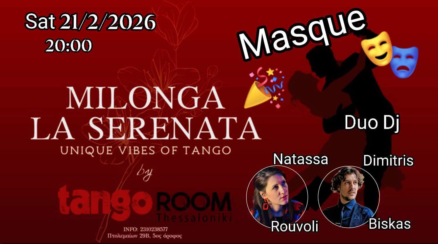 Milonga La Serenata Masque !!!