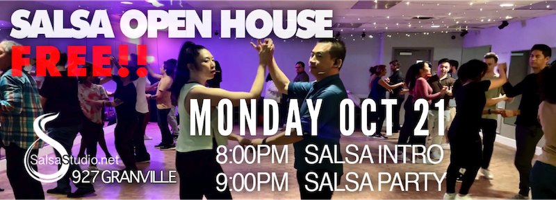 Salsa Open House. Free!!!! October 21
