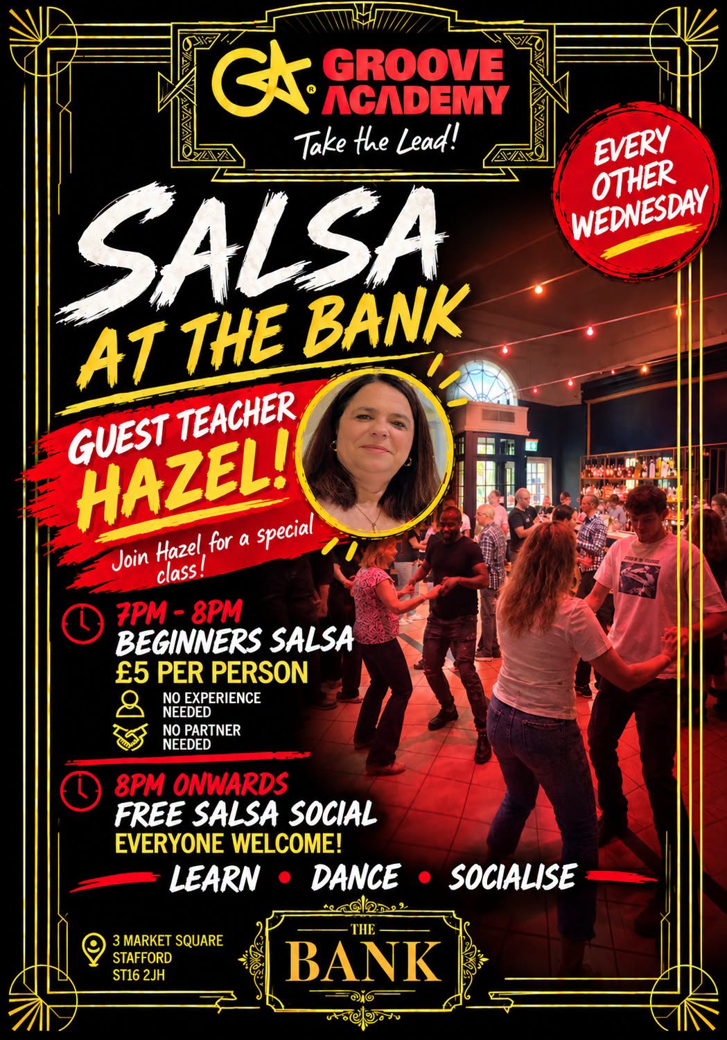 π Beginners Salsa at The Bank Special Guest Teacher - Hazel. Plus FREE social!