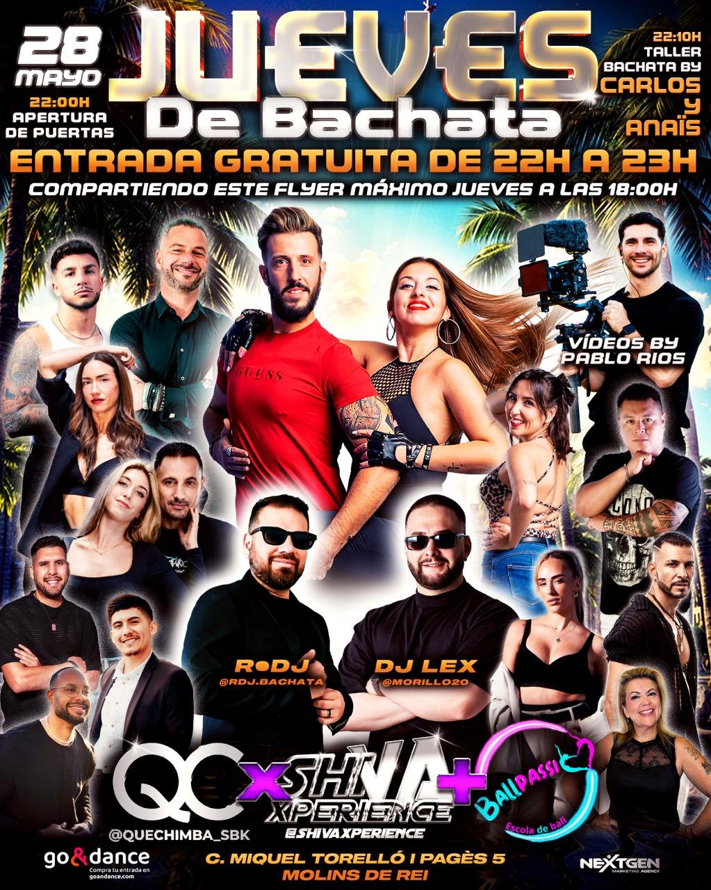 🔥🔥 JUEVES DE BACHATA CON ENTRADA GRATUITA* 🔥🔥 QC x SHIVA + BALLPASSIÓ 🔥🔥