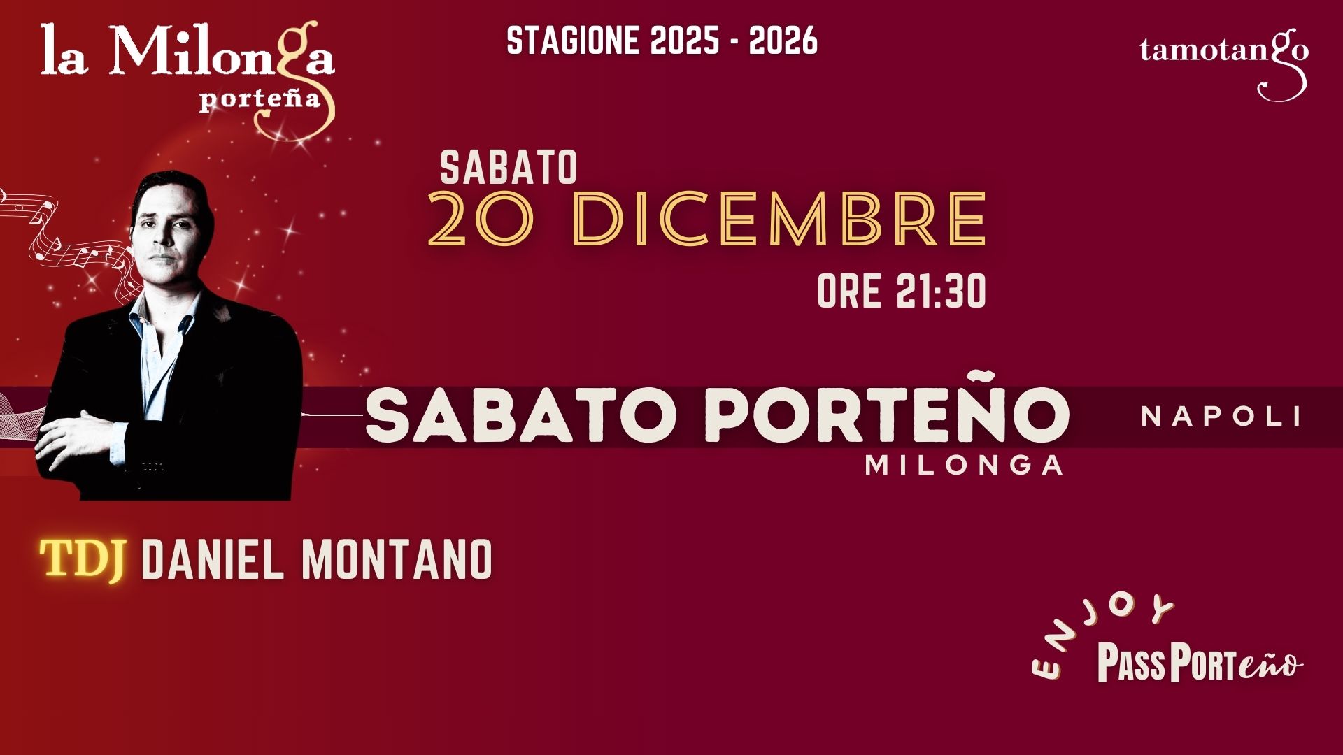 Sabato Porteรฑo . TDJ Daniel Montano