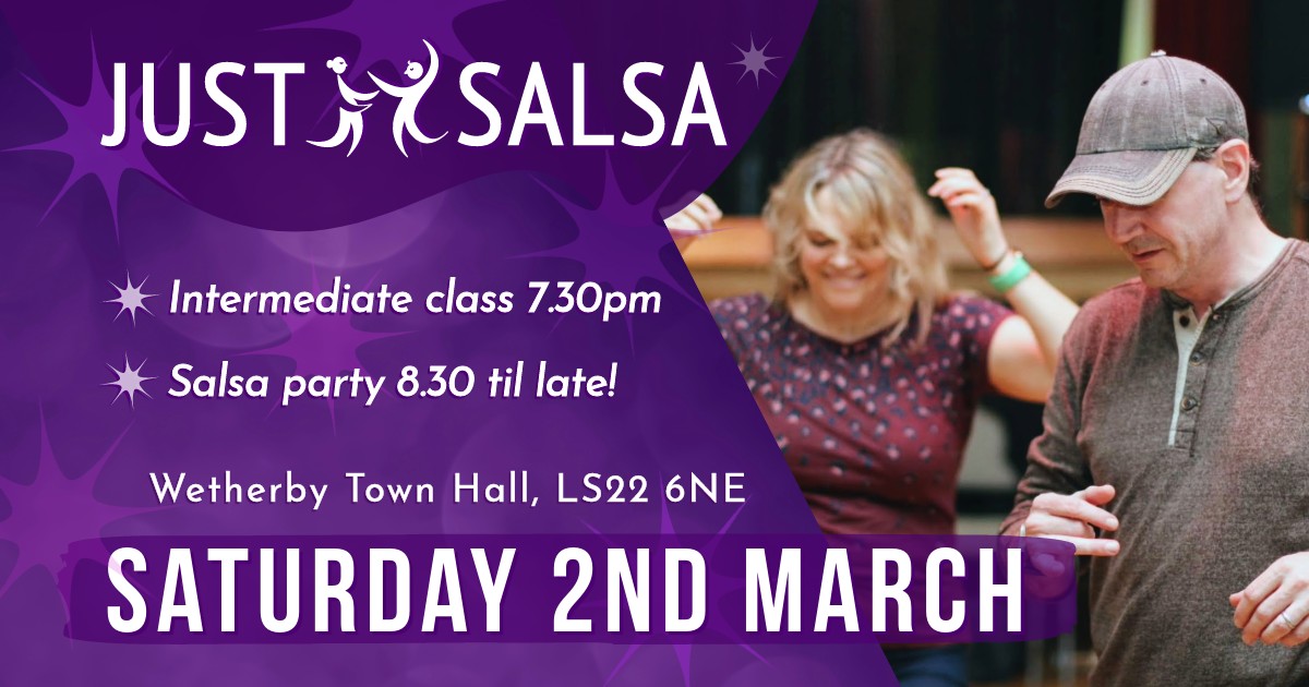 Just Salsa at Wetherby Town Hall - March 2024