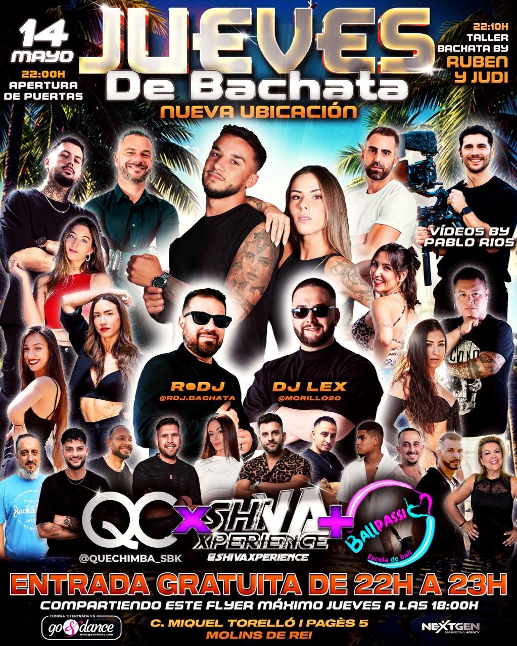 🔥🔥 JUEVES DE BACHATA CON ENTRADA GRATUITA* 🔥🔥 QC x SHIVA + BALLPASSIÓ 🔥🔥