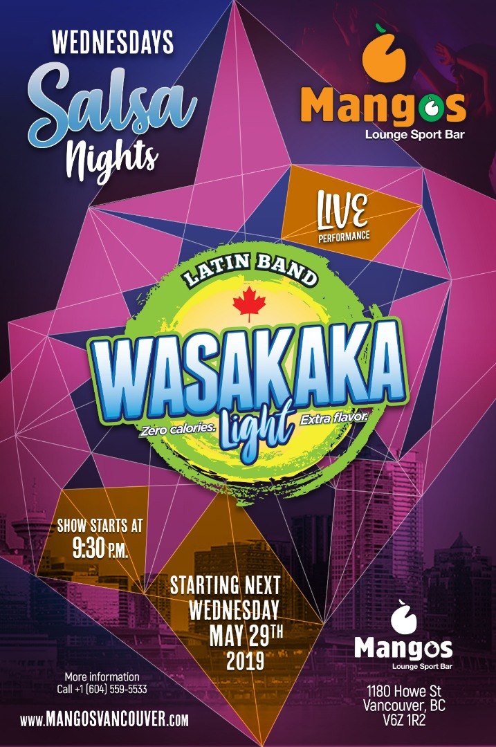 Wednesdays Salsa Nights at Mangos Lounge