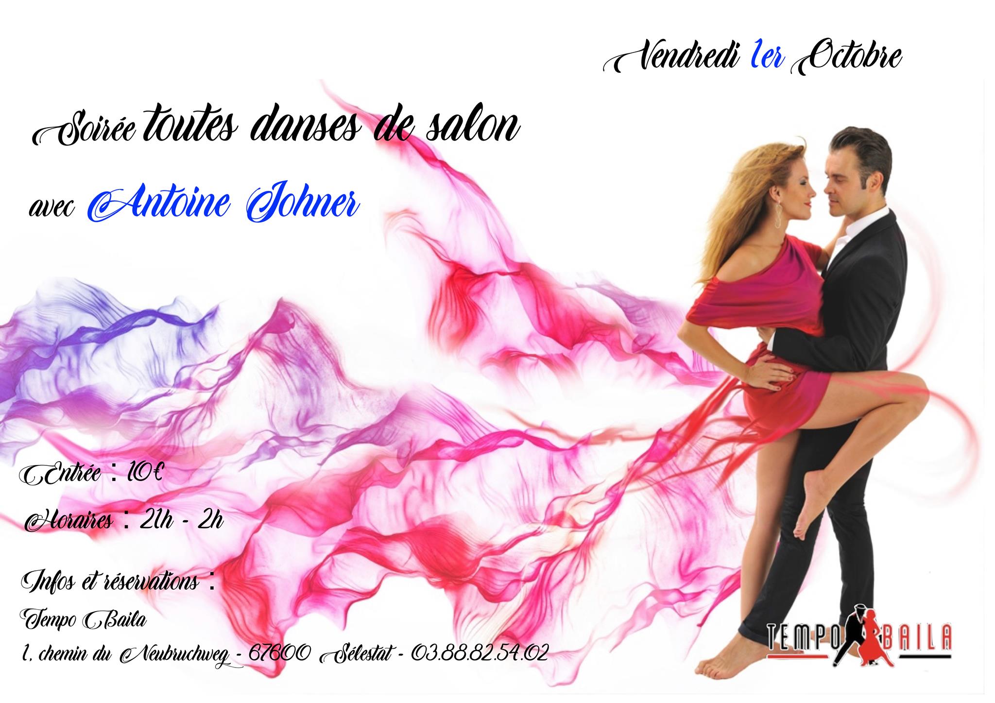Soirée Toutes Danses avec Antoine JOHNER