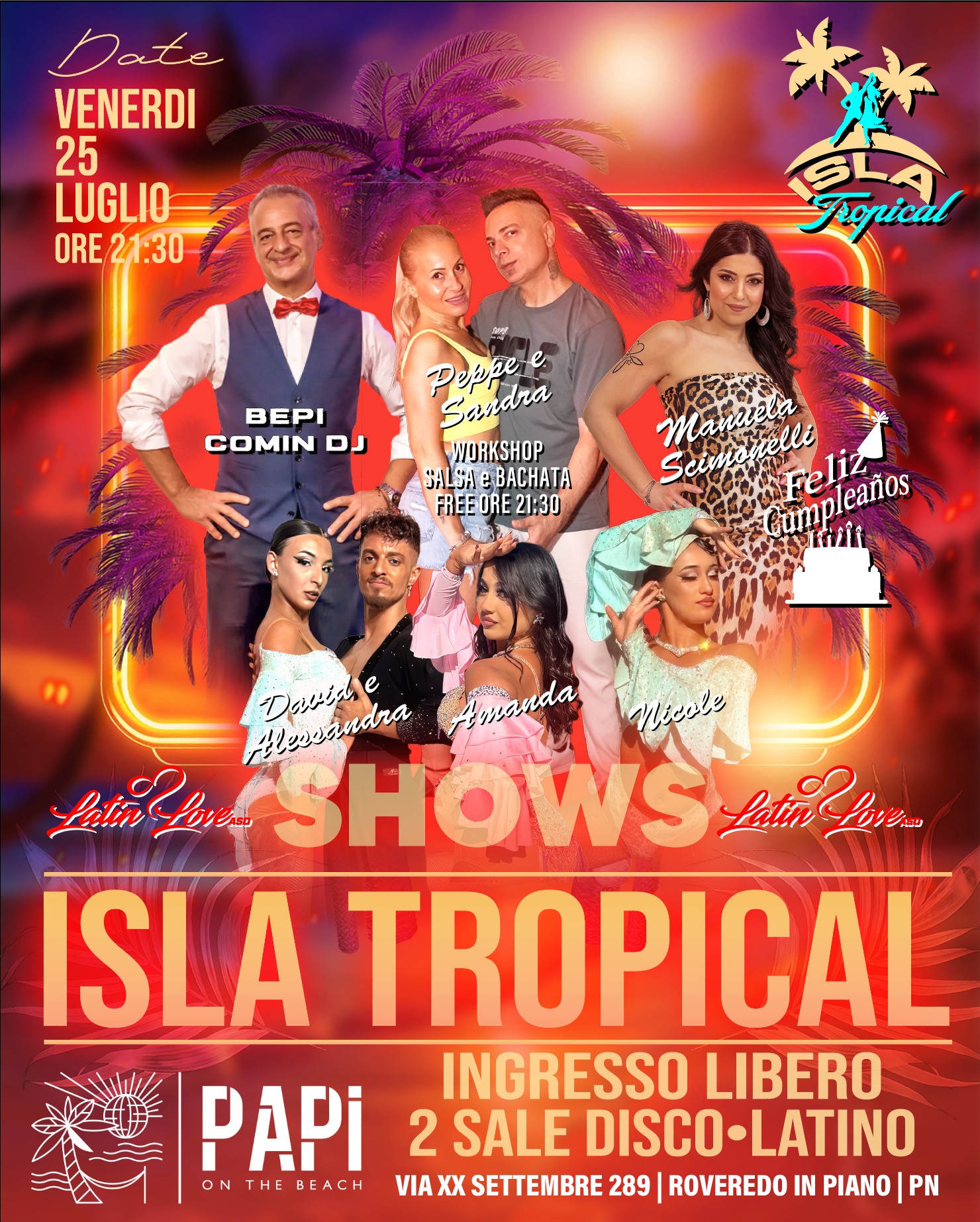 โข Venerdรฌ 25 Luglio 2025 โข ๐ ๐ฐ๐๐๐ ๐ป๐๐๐๐๐๐๐ ๐ Evento Salsa Bachata Kizomba