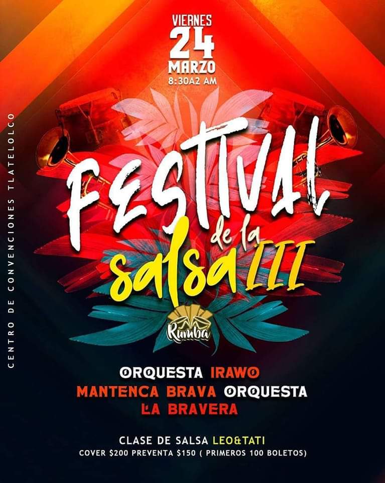 3er Festival de la Salsa - viernes 24 de marzo 8:30 pm