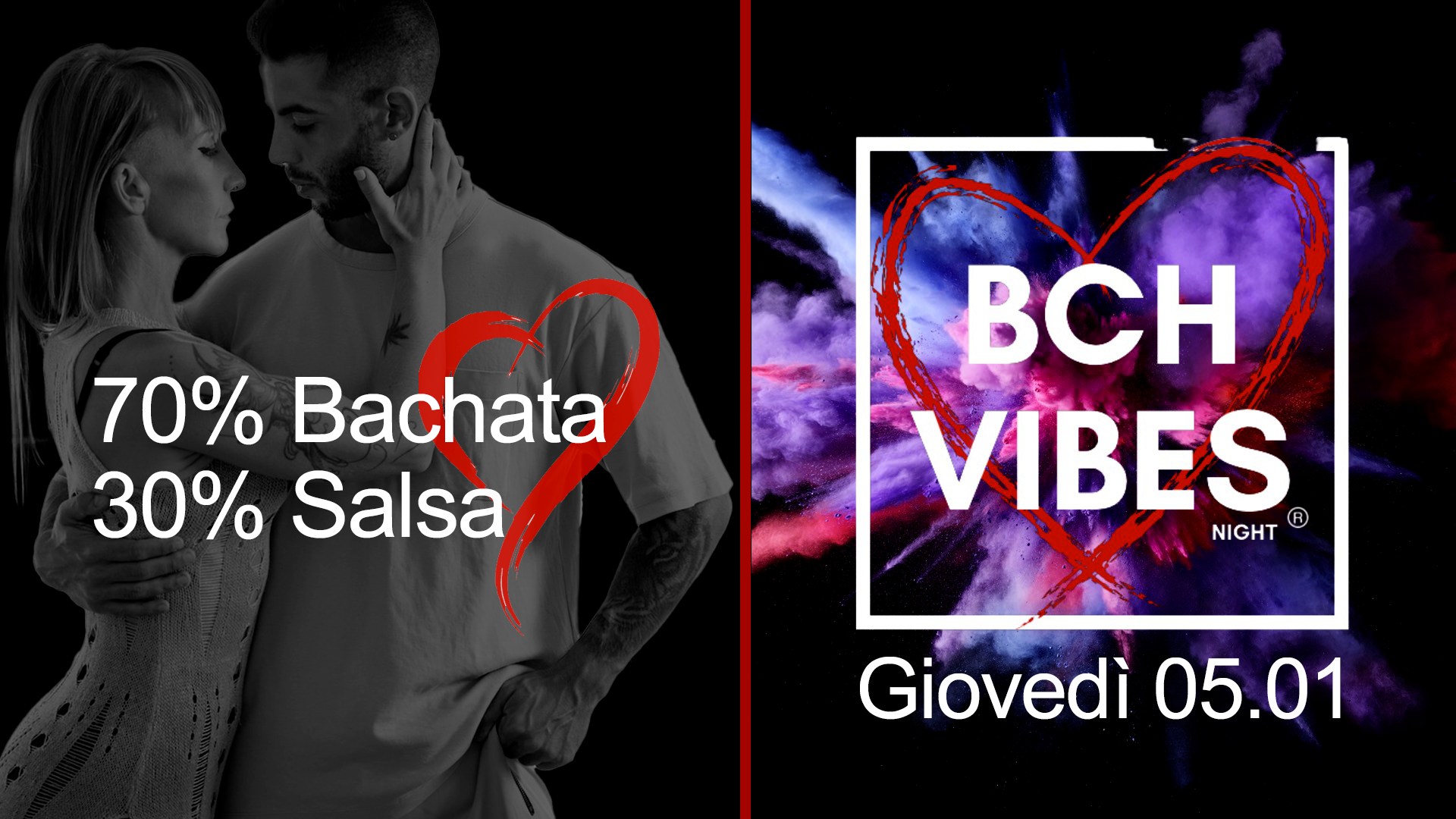 BCH VIBES® 70% Bachata - 30% Salsa