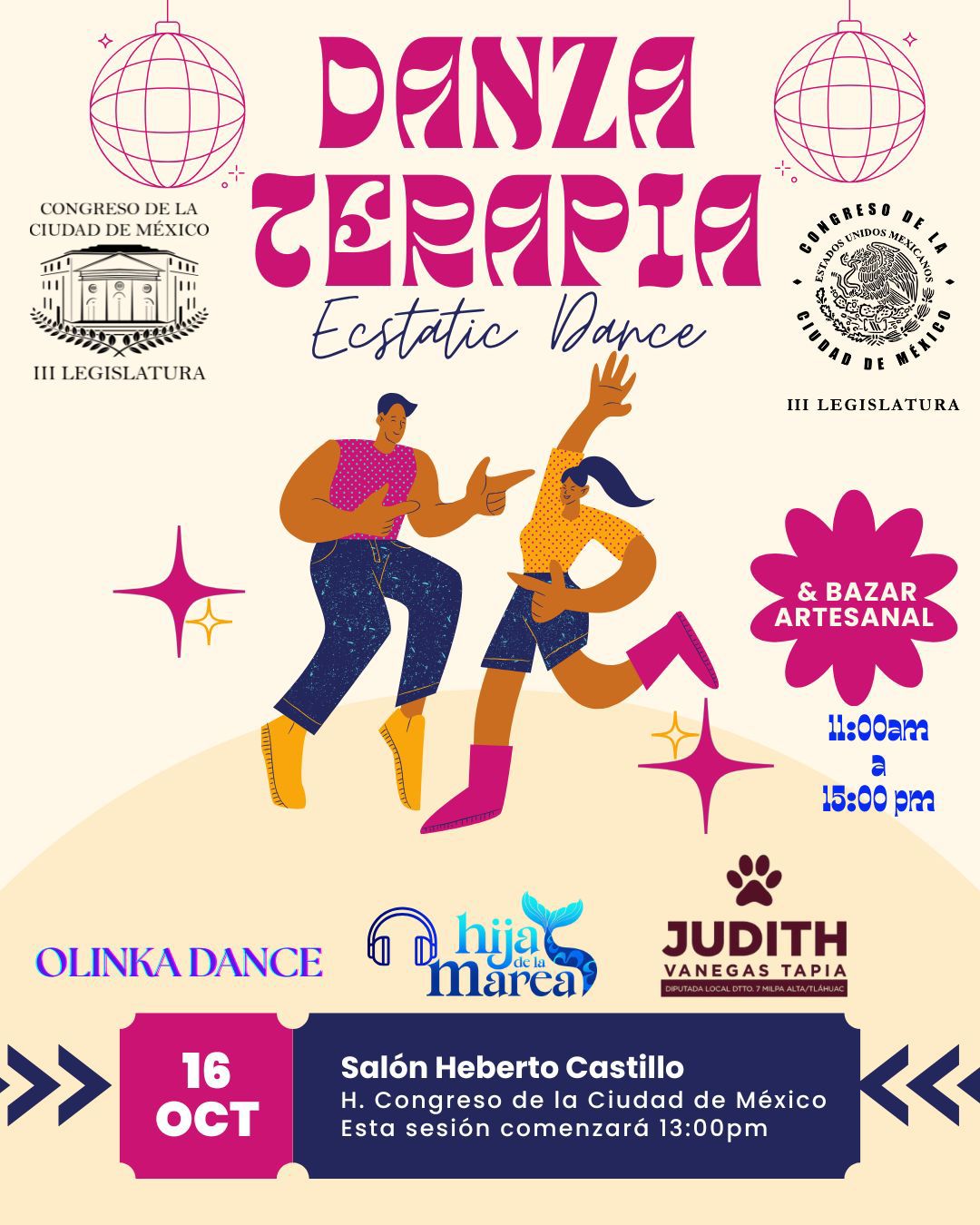 Ecstatic dance en el Congreso