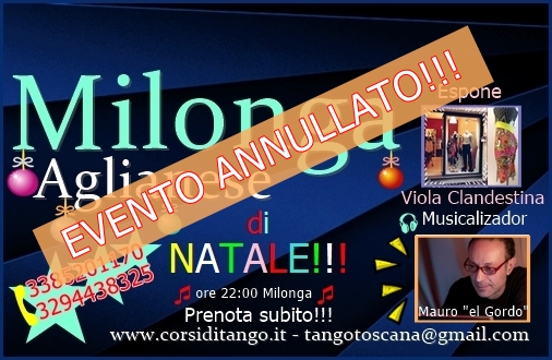 Evento ANNULLATO !!! Espone Viola Clandestina - Musicalizador: Mauro "el Gordo"