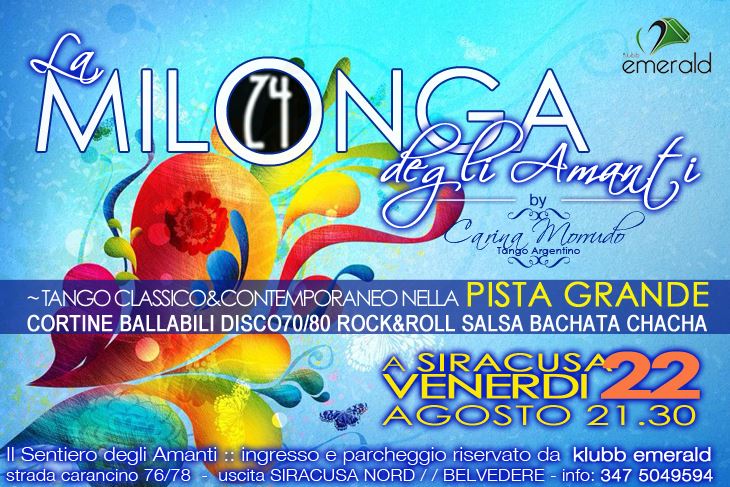 ..::La Milonga degli Amanti::.. VENERDI a SIRACUSA!
