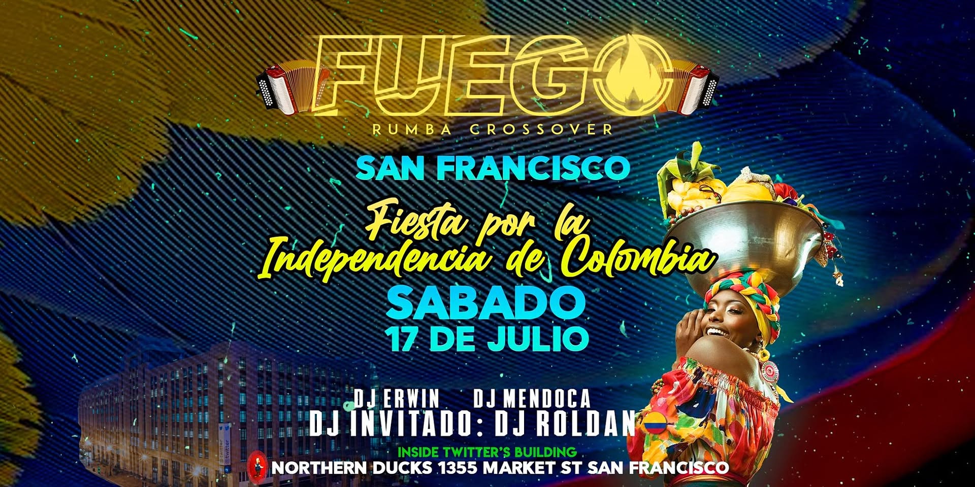 FIESTA Independencia de Colombia San Francisco