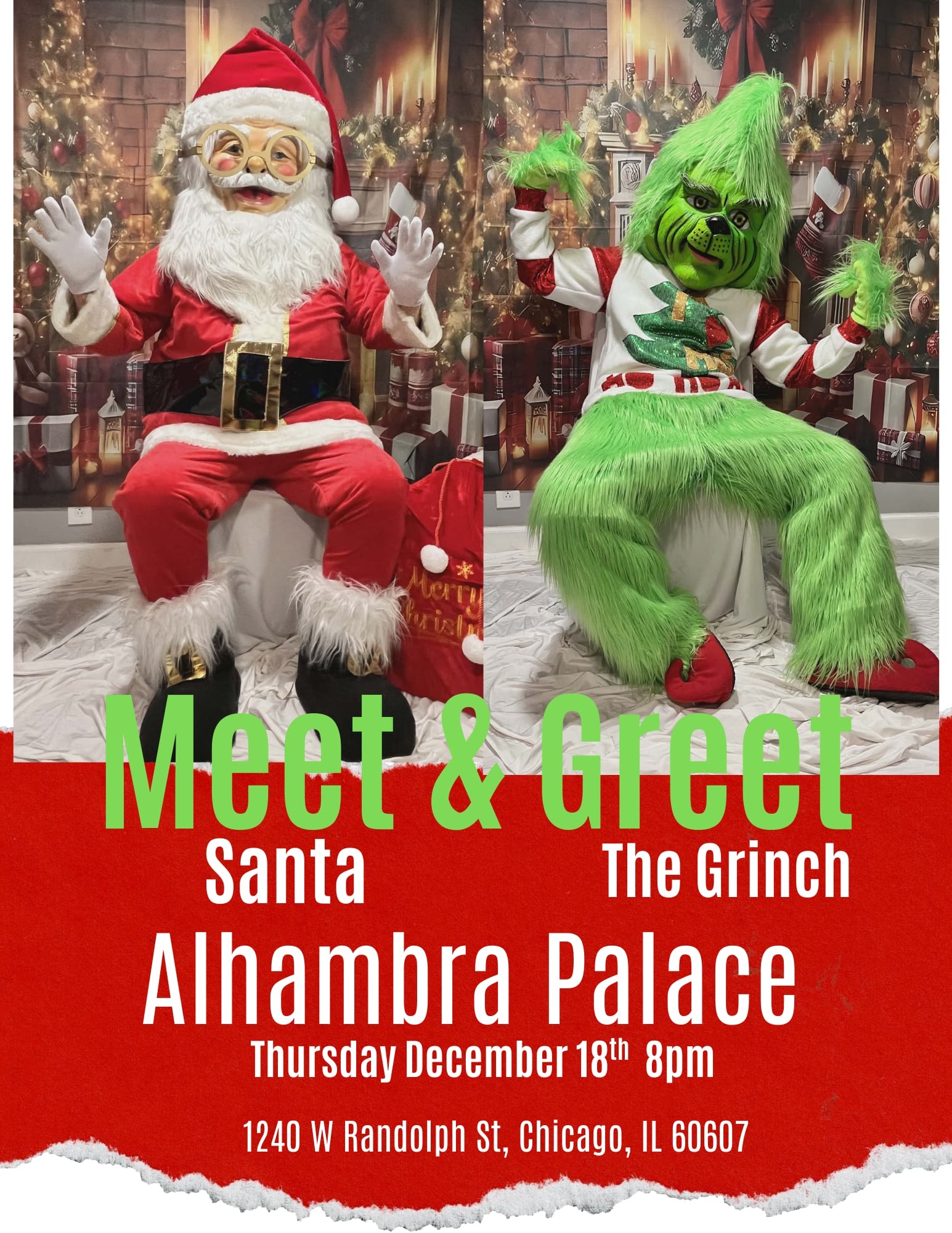 Santa and the Grinch- Meet and Greet at Alhambra Palace