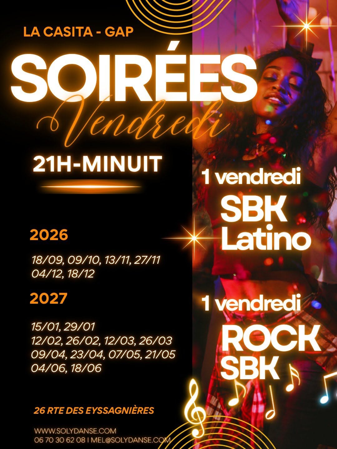Soirées SBK-Latino et Rock-SBK à la Casita - Gap