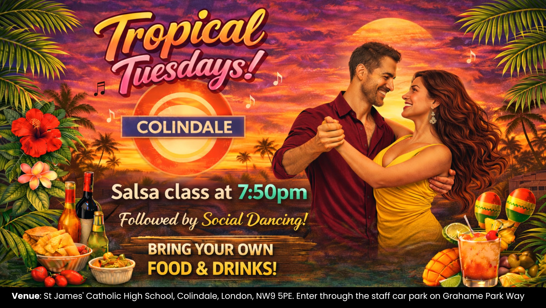 Tropical Tuesdays - Weekly Salsa dance classes for beginners, then social dancing