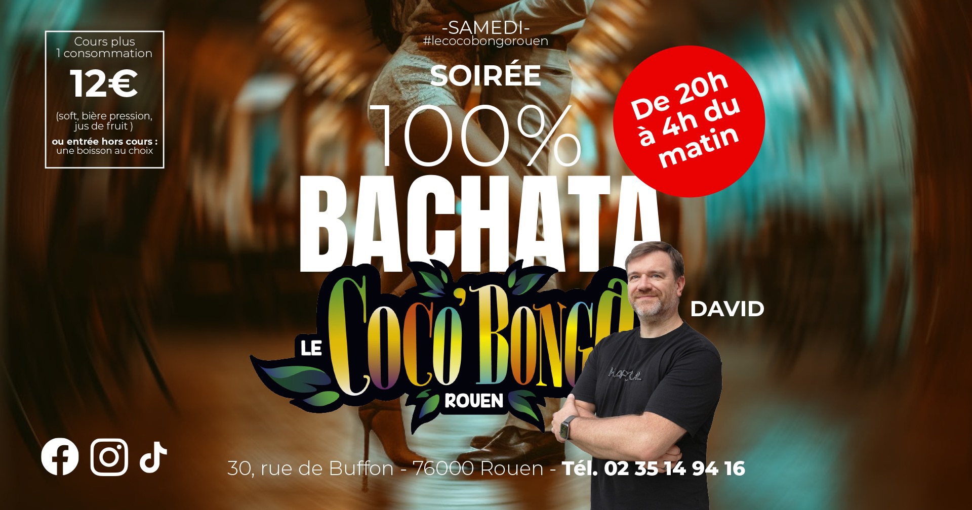 « 💯% Bachata » avec David Leroy