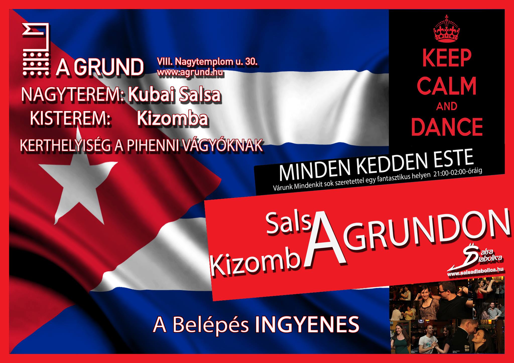Salsa és Kizomba a Grundon