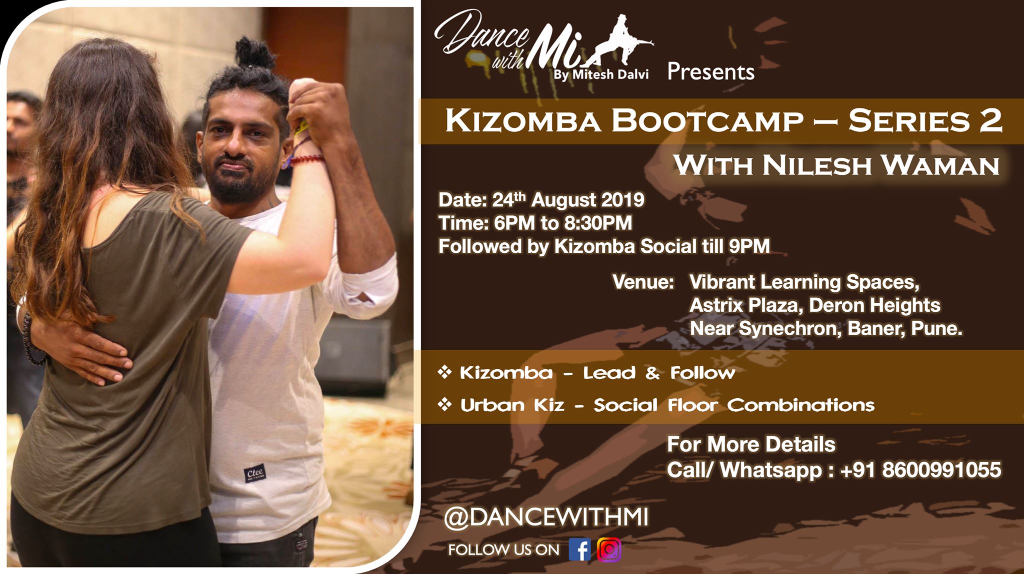 Kizomba Bootcamp - Series 2 With Nilesh Waman