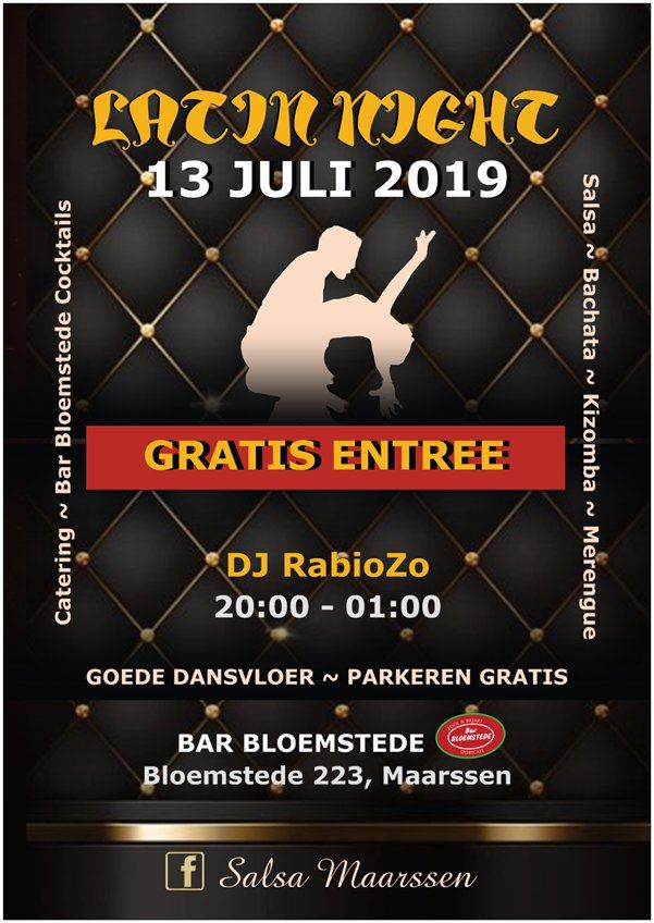 Salsa Maarssen Latin Night met DJ RabioZO