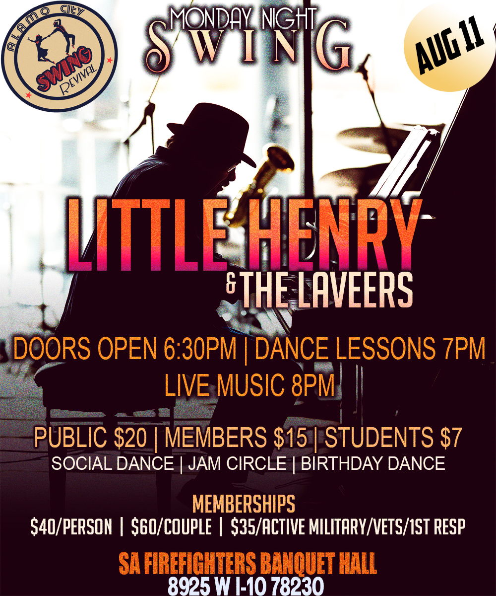 Little Henry & The Laveers Live @ Monday Night Swing!