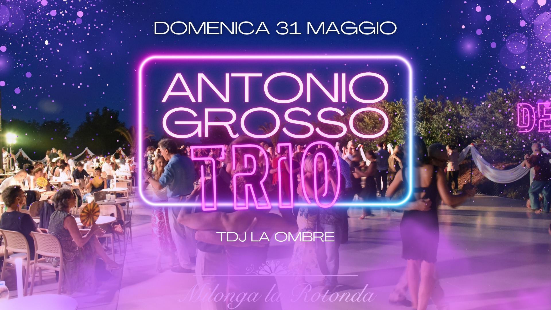 Domenica 31 Maggio. Antonio Grosso Trio dal vivo! Tdj La Ombre!