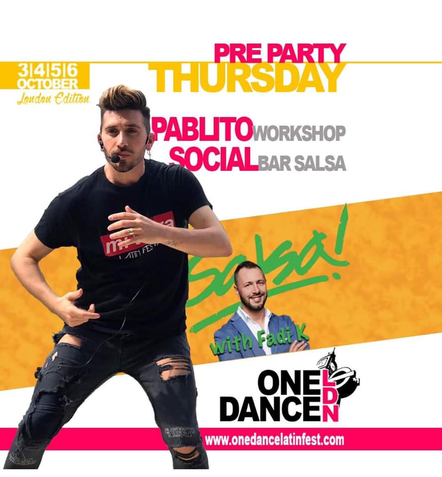 OneDance Pre-Party at Bar Salsa with Pablito Stellato
